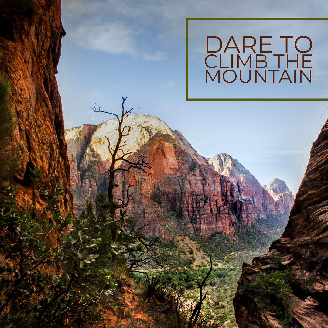 We often face mountains in our lives and are posed with difficult decisions. Nurture a growth mindset, dare to decide, and dare to climb! 
Visit us at bethebeautifullife.com today!

#nurture #nurturethebeautifullife #be #bethebeautifullife #mountains #mountain #climbing #climb #angelslanding #growthmindset #growth #dare #choose #decide